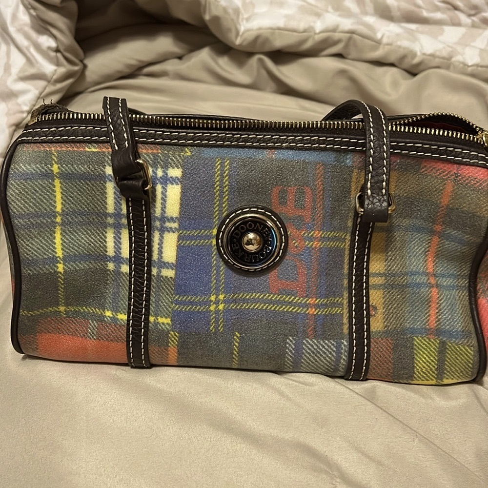 Authentic Dooney & Bourke ladybug signature barrel bag